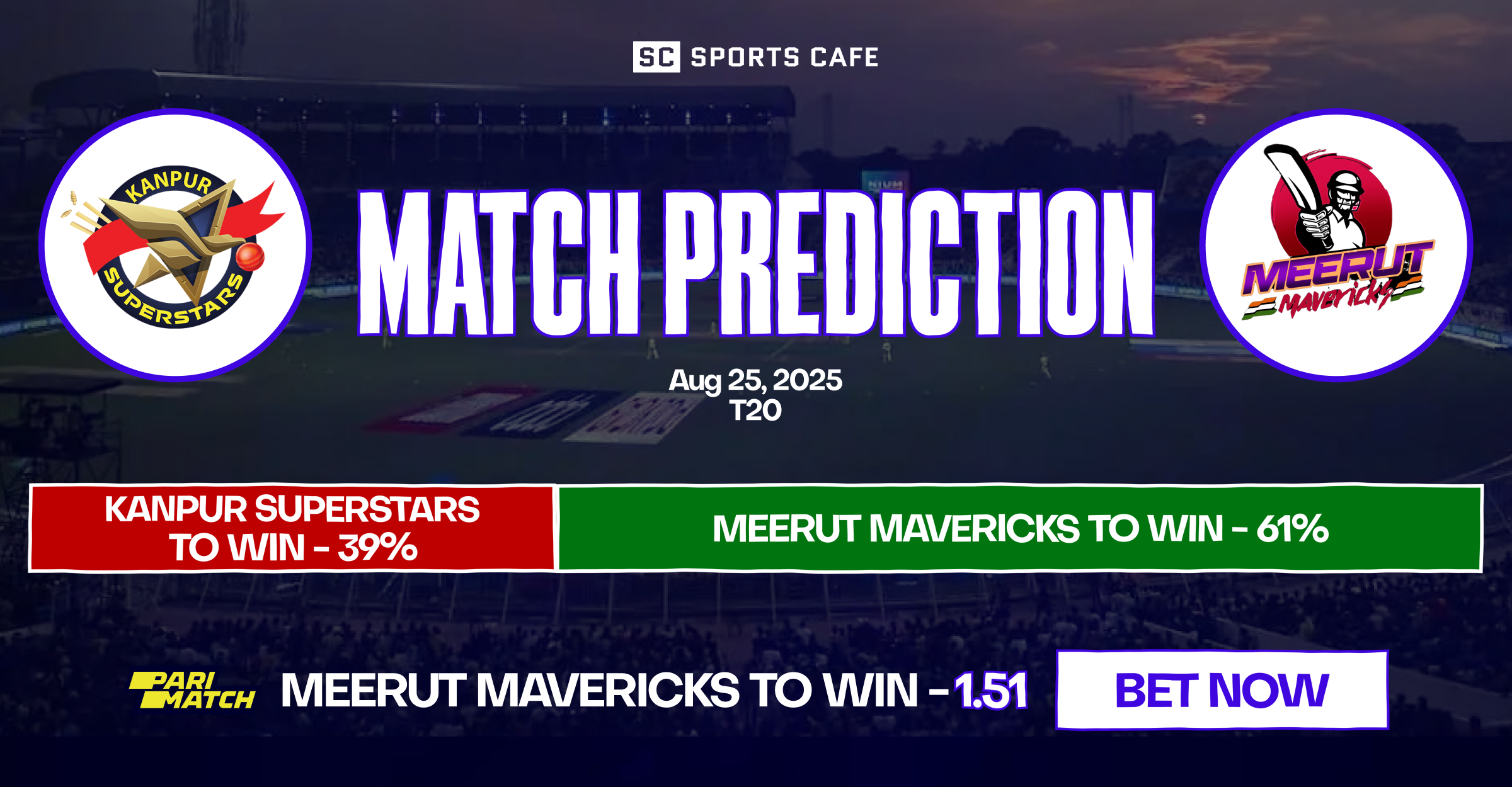 Kanpur Superstars vs Meerut Mavericks